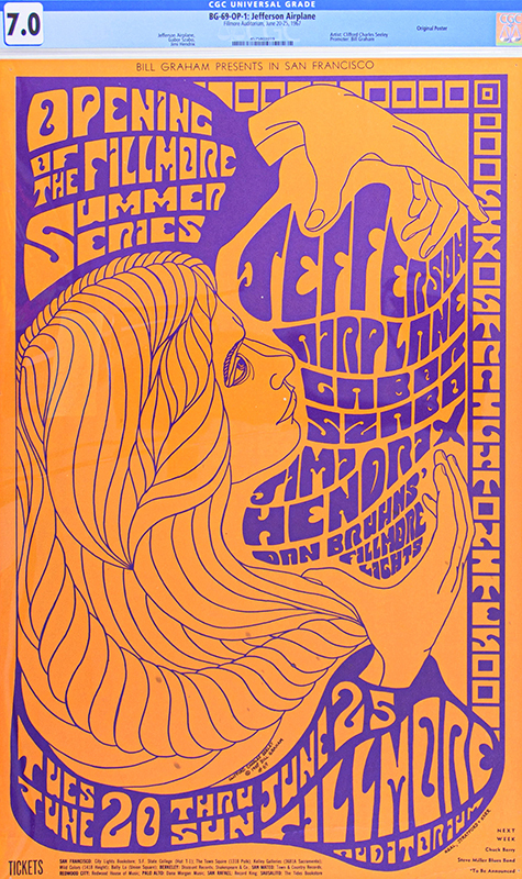 The October 2025 CGC Certified Concert Poster Auction