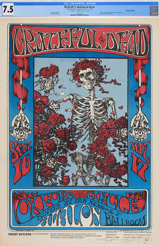 The August 2023 CGC Certified Concert Poster Auction
