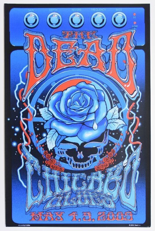 2009 The Dead Allstate Arena Poster Near Mint 81