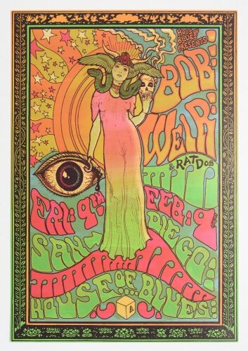 2007 Bob Weir & Ratdog San Diego House of Blues Poster Near Mint 89