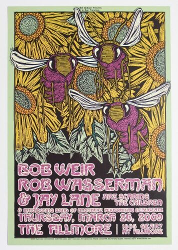 2009 NF-1001 Bob Weir & Rob Wasserman The Fillmore Poster Mint 91