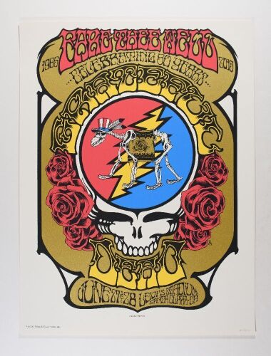 2015 Grateful Dead Fare Thee Well Levis Stadium Santa Clara LE Poster Near Mint 89