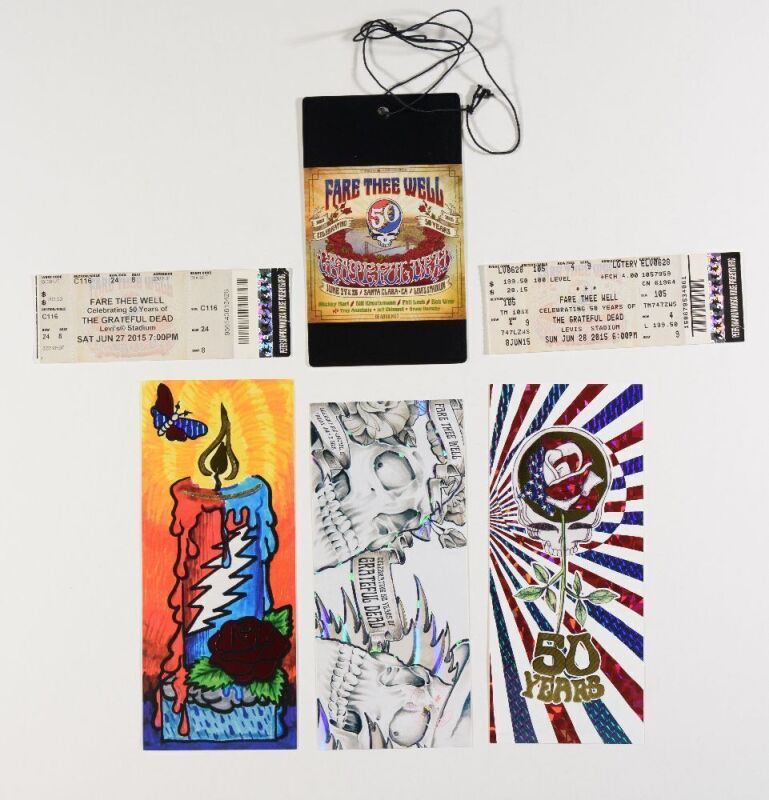 Lot of 6 Grateful Dead Fare Thee Well Items