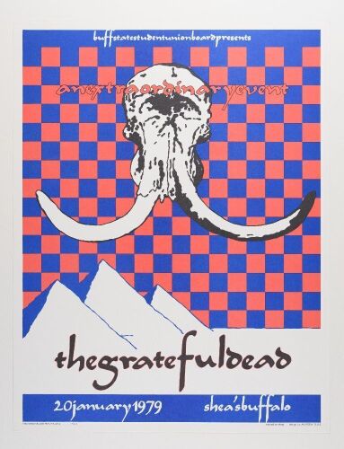 1979 AOR-4.230 Grateful Dead Shea's Performing Arts Center RP2 Poster Near Mint 87