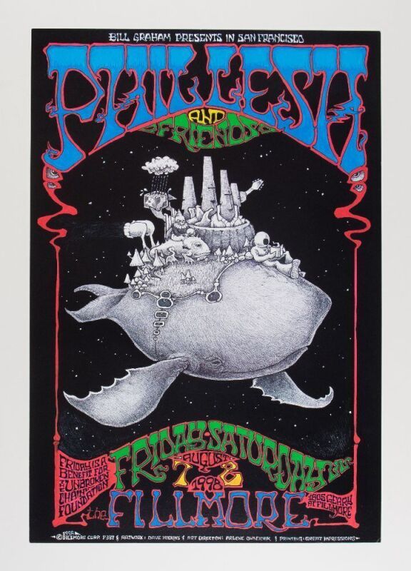 1998 NF-337 Phil Lesh & Friends Fillmore Poster Mint 91