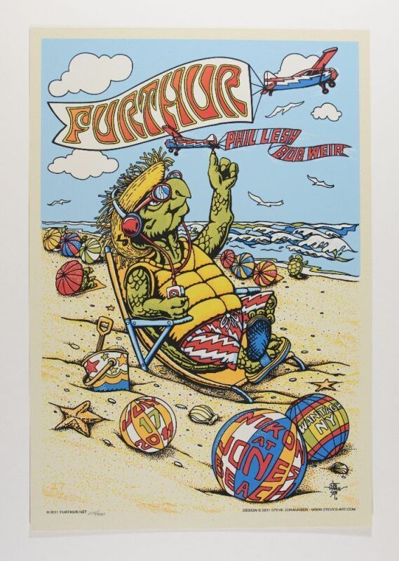 2011 Furthur Nikon Amphitheater Jones Beach Wantagh New York LE Poster MInt 91