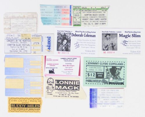 Blues Fan Lot of 13 Buddy Miles Son Seals Robert Cray Magic Slim Concert Tickets & Ticket Stubs