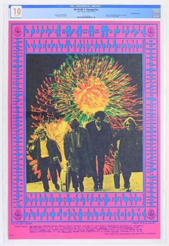 1967 FD-70 Miller Blues Band Avalon Ballroom Poster CGC 10