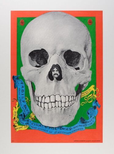1967 FD-82 Grateful Dead 1601 W Evans Street Denver Poster Mint 91