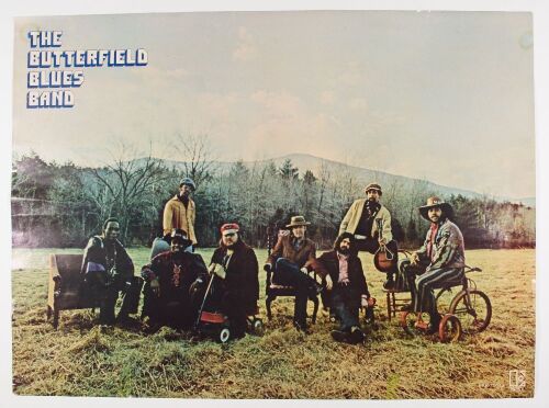 1971 The Butterfield Blues Band Electra Records Promotional Poster Extra Fine 65