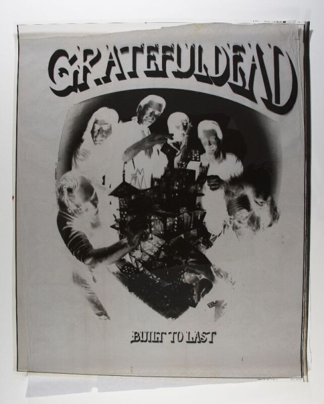 1989 Grateful Dead Built to Last Promo Film Negative Poster Extra Fine 63