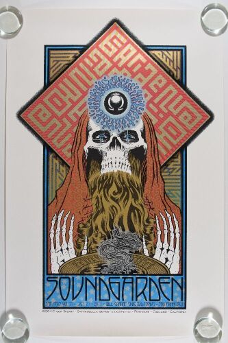 2011 Chuck Sperry Soundgarden Bill Graham Civic Auditorium Poster Mint 91