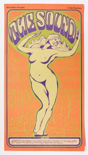 1966 BG-29 Jefferson Airplane Winterland & Fillmore RP4 Poster Extra Fine 69