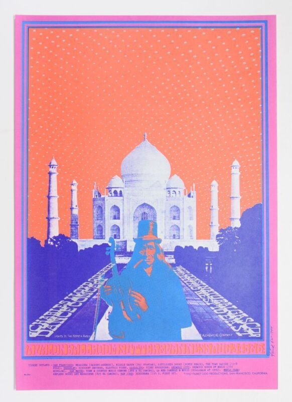 1967 FD-74 Charles Lloyd Quartet Avalon Ballroom Poster Mint 91