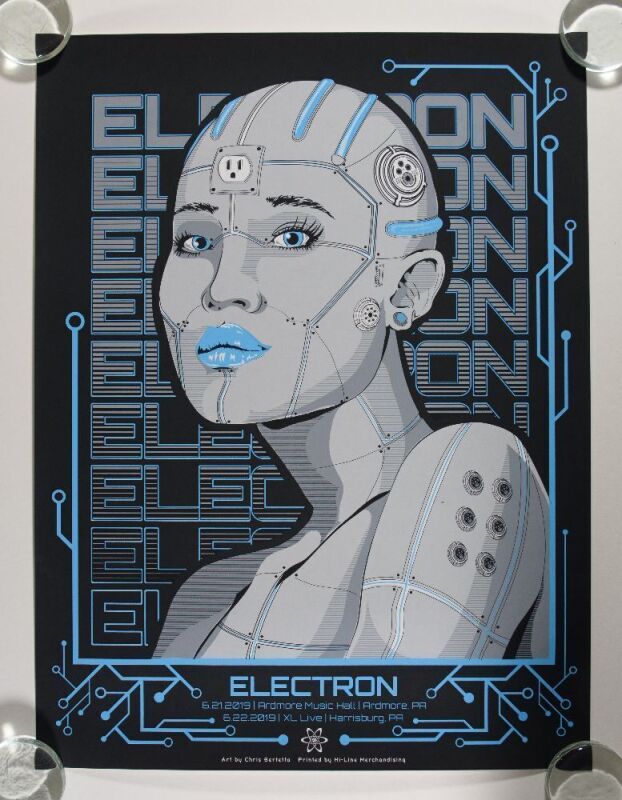 2019 Electron The Ardmore Music Hall LE Poster Near Mint 87