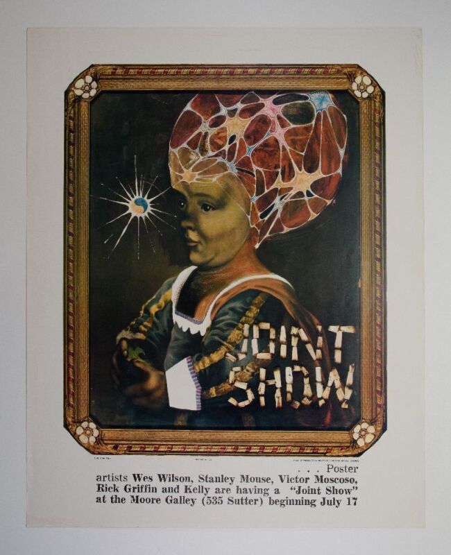 1967 AOR-2.348 Stanley Mouse Joint Show Moore Gallery OP1 Uncut Poster Excellent 75