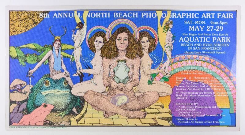 1978 The 8th Annual North Beach Photographic Art Fair Aquatic Park San Francisco Poster Extra Fine 69