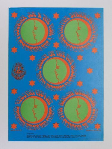 1967 FD-46 Country Joe & The Fish Sparrow Avalon Ballroom RP3 Poster Excellent 75