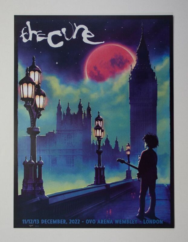 2022 The Cure Wembley Arena LE Poster Near Mint 87