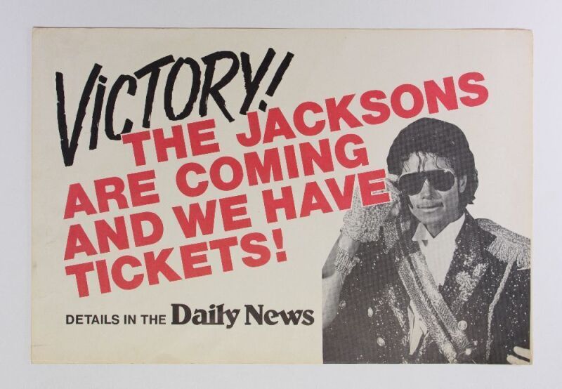 1984 The Jacksons The Victory Tour Box Office Poster Extra Fine 65