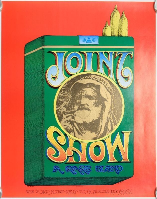 1967 AOR-2.347 Rick Griffin Joint Show Moore Gallery OP1 Poster Near Mint 87