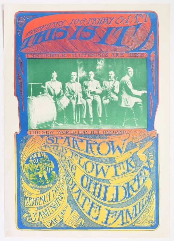 1967 AOR-2.261 Sparrow Leamington Hotel Poster Extra Fine 67