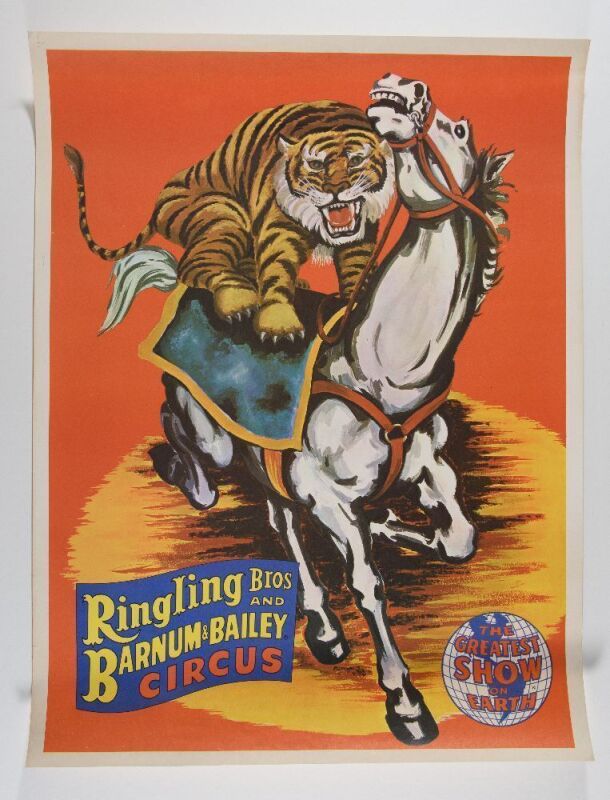 Vintage Ringling Bros. Barnum & Bailey Circus Poster Excellent 79