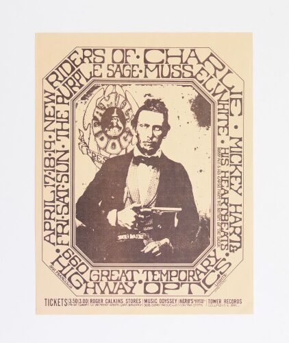 1970 FD-700417 New Riders of The Purple Sage Grateful Dead 660 Great Highway Handbill Excellent 77