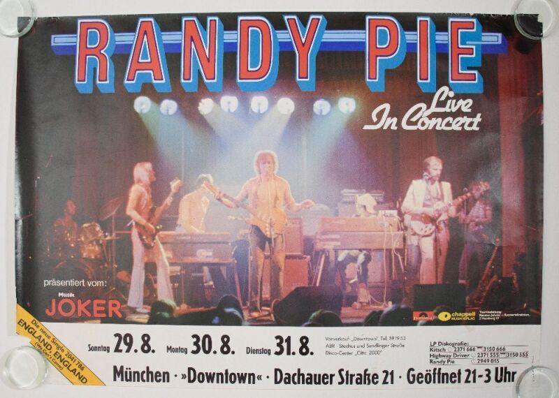 1976 Randy Pie Germany Poster Extra Fine 63