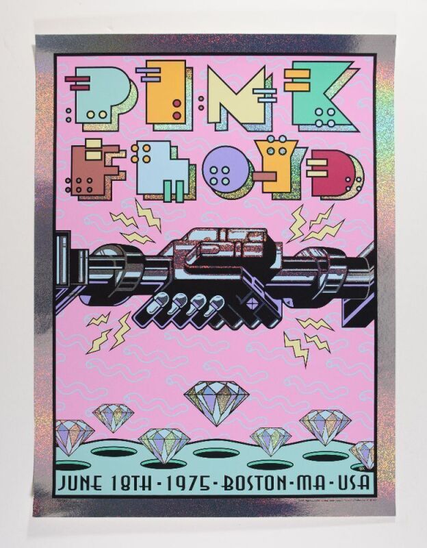 2021 Frank Kozik Pink Floyd Boston LE Commemorative Poster Mint 93