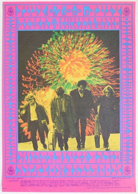 1967 FD-70 Miller Blues Band Avalon Ballroom Poster Near Mint 81