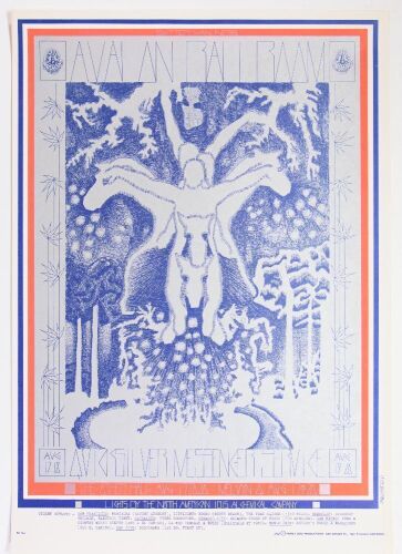 1967 FD-76 Quicksilver Messenger Service Avalon Ballroom Poster Near Mint 83