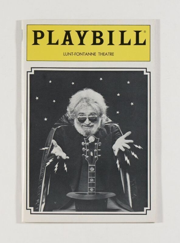 1987 Jerry Garcia Band Lunt Fontanne Broadway Playbill Near Mint 87