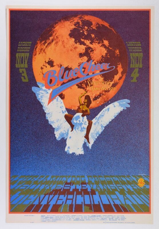 1967 FD-D10 Blue Cheer 1601 W Evans Street Denver Poster Mint 93