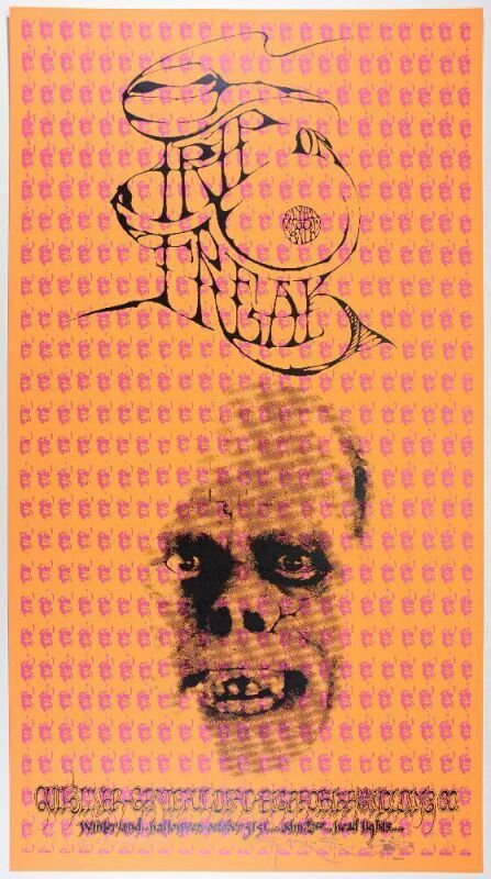 1967 AOR-2.183 Grateful Dead Winterland Trip or Freak LE Signed Kelley & Mouse RP Poster Mint 91