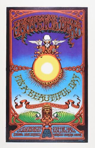 1968 AOR-3.116 Grateful Dead Honolulu Hawaii RP2 Poster Near Mint 81