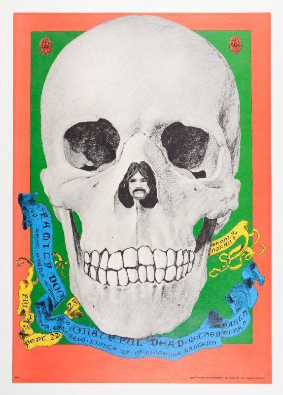 1967 FD-82 Grateful Dead 1601 W Evans Street Denver Poster Near Mint 89