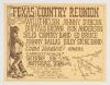 1976 Texas Country Reunion Willie Nelson Johnny Duncan Festival Handbill Near Mint 83