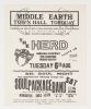 1968 The Herd Peter Frampton Soul Package Band Town Hall Torquay Handbill Near Mint 81