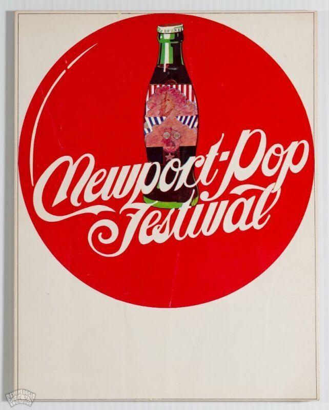 1968 Grateful Dead Jefferson Airplane Newport Pop Festival Program Excellent 79