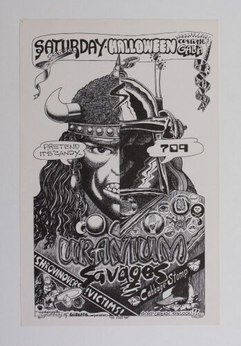 1976 Rick Turner Uranium Savages Soap Creek Saloon Poster Near Mint 89