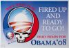 2008 Deadheads for Obama Wave That Flag Promo Poster Mint 91