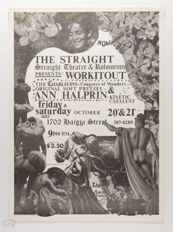 1967 The Charlatans Straight Theater Poster Near Mint 85