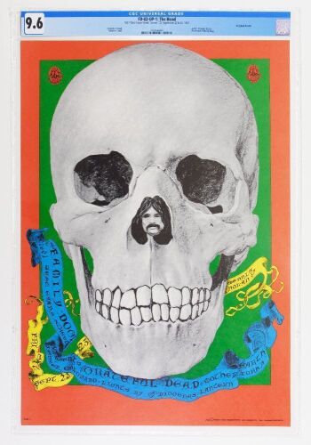 1967 FD-82 Grateful Dead 1601 W Evans Street Denver Poster CGC 9.6