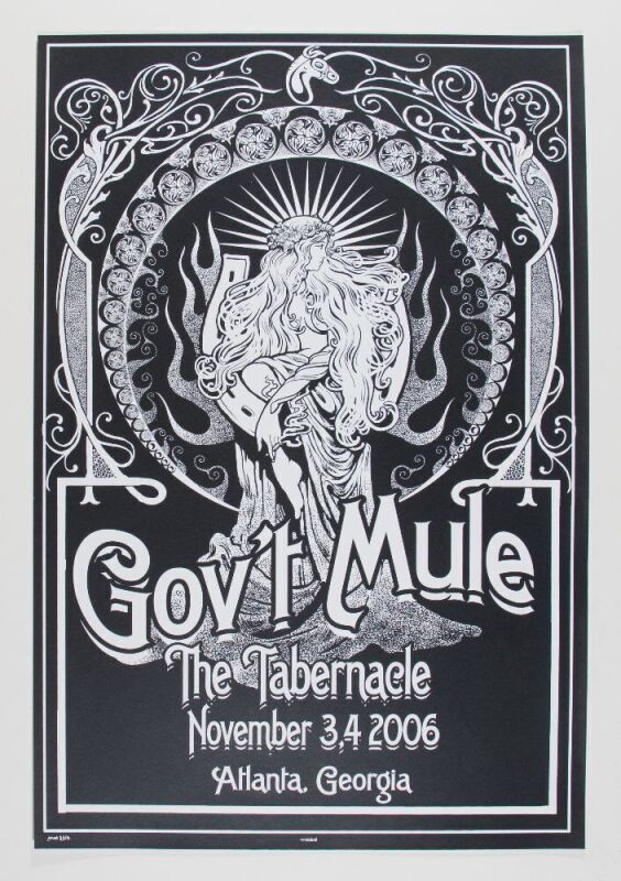 2006 Gov't Mule The Tabernacle Atlanta Poster Mint 95