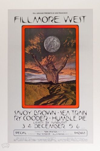1970 BG-259 Savoy Brown Humble Pie Fillmore West Poster Near Mint 89