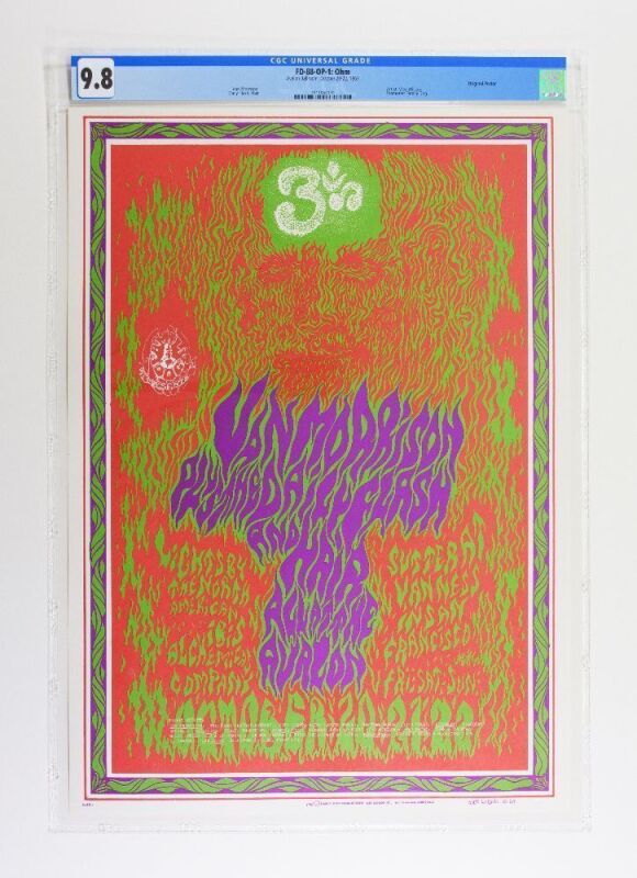 1967 FD-88 Van Morrison Avalon Ballroom Poster CGC 9.8