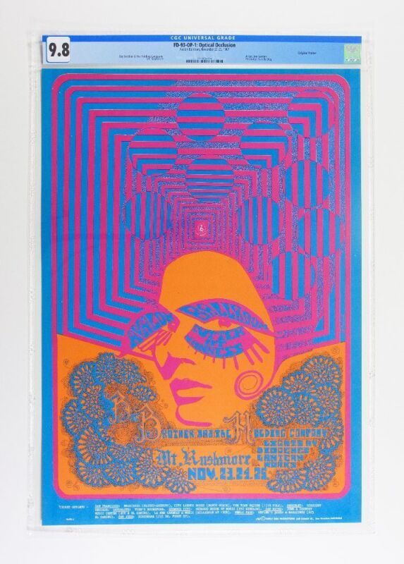 1967 FD-93 Big Brother Janis Joplin Avalon Ballroom Poster CGC 9.8