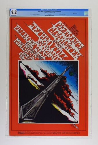 1969 BG-164 Creedence Clearwater Revival Jethro Tull Fillmore West Poster CGC 9.2