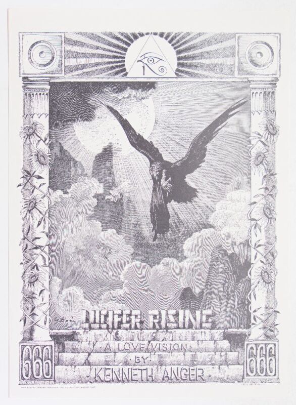 1972 Rick Griffin Lucifer Rising RP2 Poster Mint 90